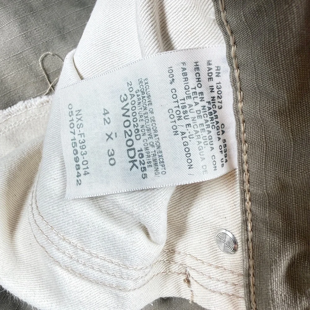Wrangler Riggs Workwear Carpenter Pants Mens 42x30 Khaki Ripstop Utility Rugged